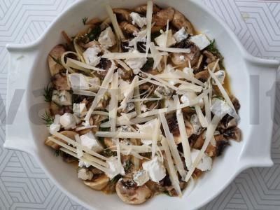 Sūrio frittata su grybais Žingsnis 5