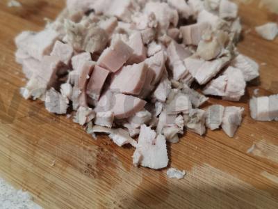 Mini Cezario salotos su vištiena Žingsnis 1