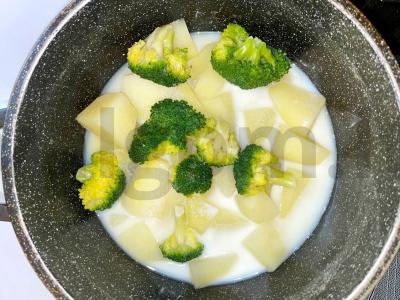 Daržovių bulvių košė su brokoliais Žingsnis 1