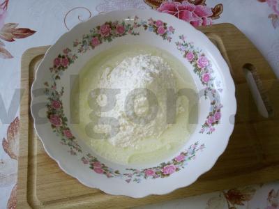 Skanūs kefyro paplotėliai. Žingsnis 2