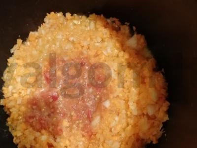 Grikiai daugiafunkcinėje keptuvėje Žingsnis 1