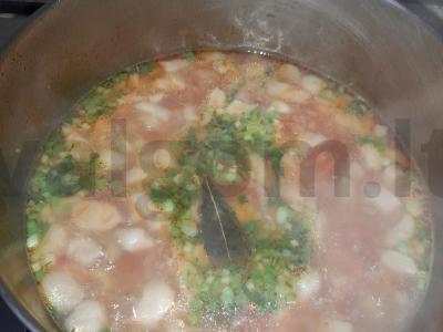 Sriuba su haluškomis ir mėsos kukuliais Žingsnis 12