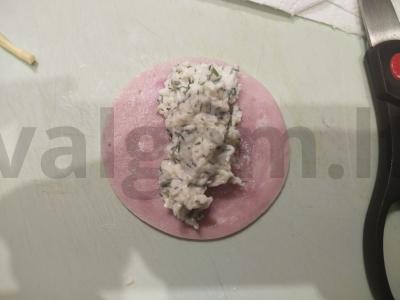 Kumpio suktinukai su sūrio ir česnakų įdaru Žingsnis 2