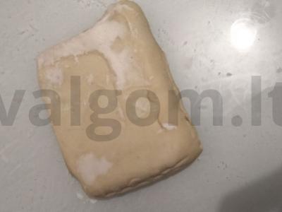 Bandelės su cukrumi Žingsnis 1