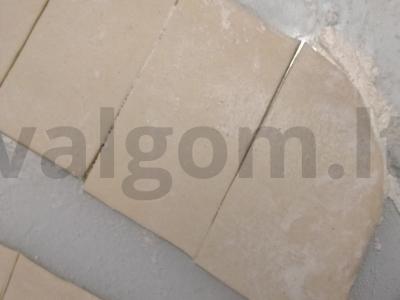 Bandelės su cukrumi Žingsnis 2