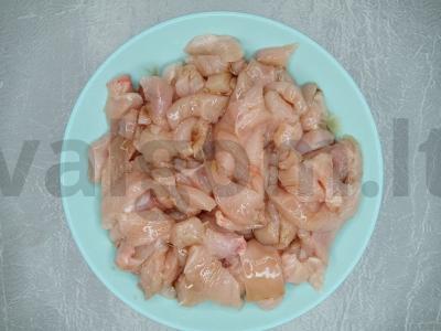 Šavarma su vištiena ir granatų sėklomis Žingsnis 1