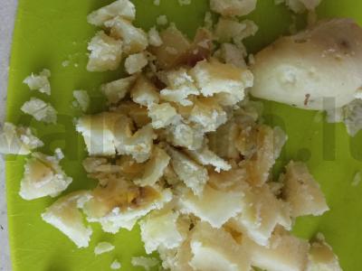 Grybų salotos su bulvėmis ir agurkais Žingsnis 4