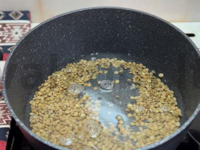 Lęšių sriuba su špinatais Žingsnis 1