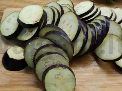 Baklažanų užkandis su pomidorais Žingsnis 1