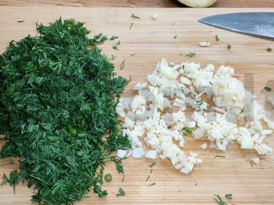 Baklažanų užkandis su pomidorais Žingsnis 4