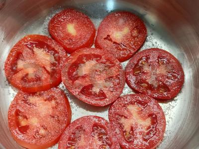 Baklažanų užkandis su pomidorais Žingsnis 6