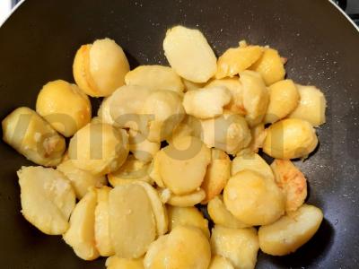 Bulvės grietinėlėje su kumpiu Žingsnis 3