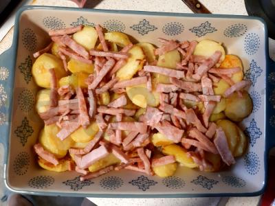 Bulvės grietinėlėje su kumpiu Žingsnis 5