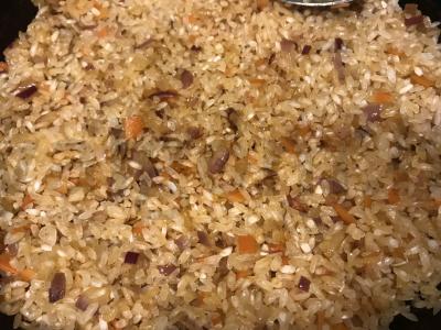 Ryžiai su vištiena sojų padaže Žingsnis 2