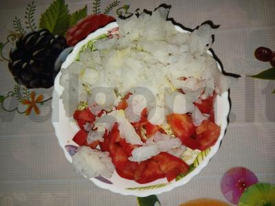 Daržovių salotos su lediniais grybais Žingsnis 5