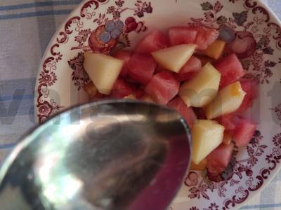 Vaisių salotos su padažu Žingsnis 7