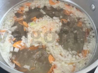 Sūrio sriuba su koldūnais ir ryžiais Žingsnis 2