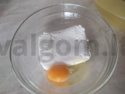 Tingūs varškės koldūnai su vanile Žingsnis 1