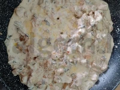 Makaronai su vištiena ir grybais grietinėlėje Žingsnis 5