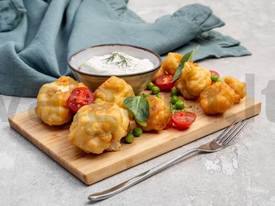 Žiediniai kopūstai alaus tešloje pagrindine nuotrauka