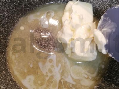 Blynų tortas su grietine ir vaisiais Žingsnis 17