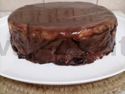 Blynų tortas su grietine ir vaisiais Žingsnis 20