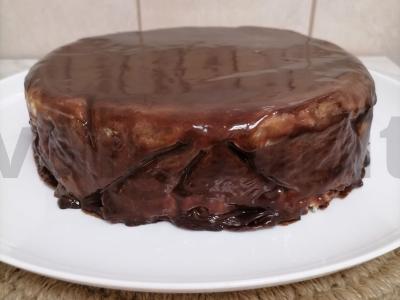 Blynų tortas su grietine ir vaisiais pagrindine nuotrauka