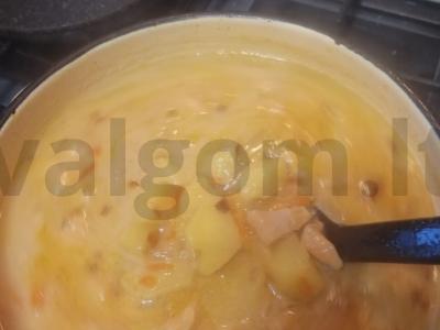 Sūrio sriuba su lašiša Žingsnis 5