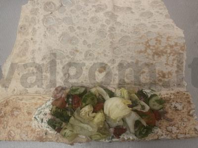 Šavarma su vištiena ir daržovėmis Žingsnis 5