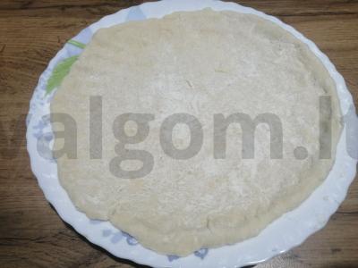 Minutės picos kepimas mikrobangų krosnelėje. Žingsnis 5