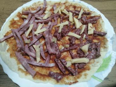 Minutės picos kepimas mikrobangų krosnelėje. Žingsnis 7