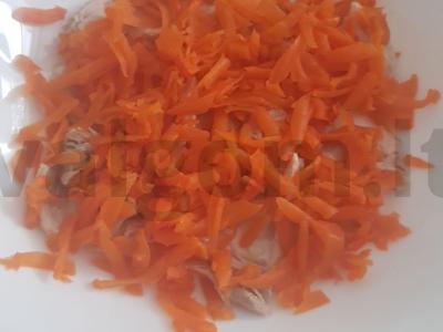 Salotos su kiauliena, bulvėmis ir granatais Žingsnis 1