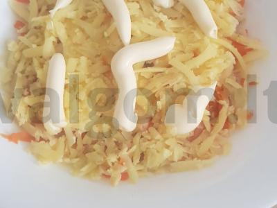 Salotos su kiauliena, bulvėmis ir granatais Žingsnis 2