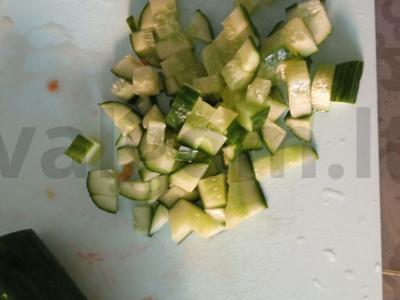 Vitaminų salotos sultingos Žingsnis 1