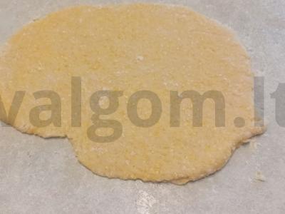 Sausainiai su kukurūzų kruopomis Žingsnis 4