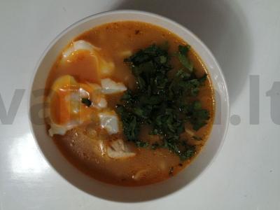 Ramen su vištienos filė, česnakais ir žolelėmis Žingsnis 9