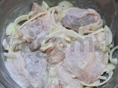 Vištiena grietinės ir majonezo padaže orkaitėje Žingsnis 4