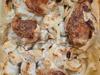 Vištiena grietinės ir majonezo padaže orkaitėje Žingsnis 6