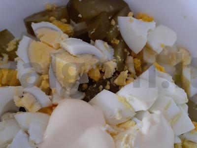 Vištienos kepenėlių salotos Žingsnis 4