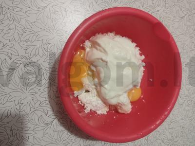 Varškės desertas nekenkiant jūsų figūrai Žingsnis 1