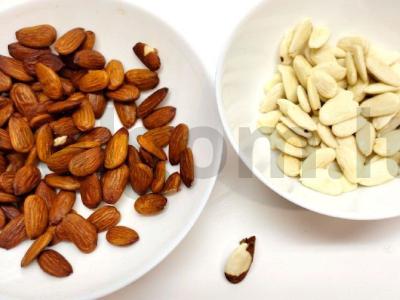 Saldžiųjų riešutų pasta su kondensuotu pienu Žingsnis 1