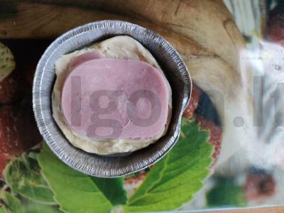 Mini pica su brie sūriu ir kumpiu Žingsnis 4