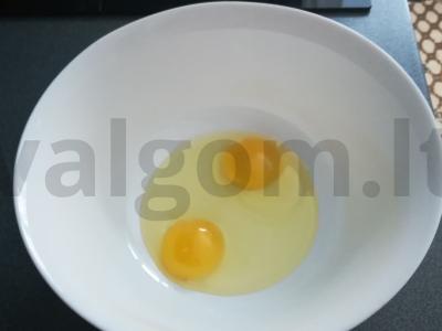 Klasikiniai blynai Žingsnis 1