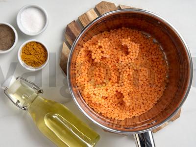 Kalakutienos filė su raudonaisiais lęšiais Žingsnis 2