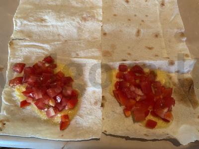 Kiaušinių ir daržovių vokas pusryčiams. Žingsnis 3