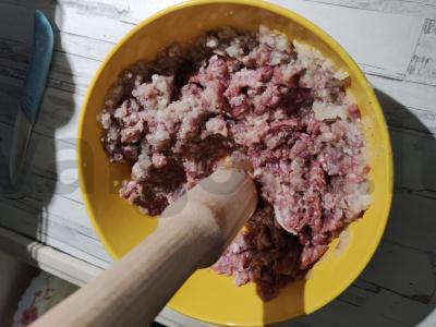 Sultingi naminiai koldūnai su kiaulienos ir jautienos faršu Žingsnis 3