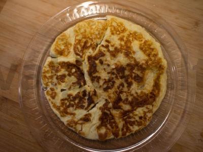 Avižinių dribsnių blynas su kondensuotu pienu Žingsnis 6