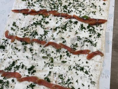 Raudonos žuvies suktinukai pitos duonoje Žingsnis 5