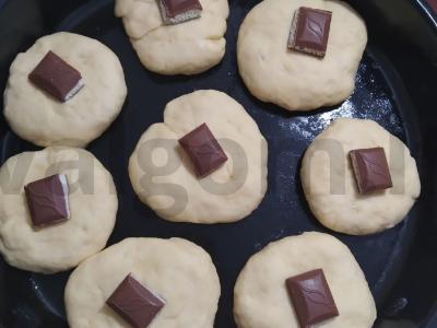 Bandelės su šokoladu viduje Žingsnis 6