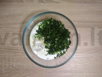 Skanus grietinės padažas. Žingsnis 2